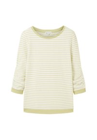 Unausgewählt, white green structured stripe