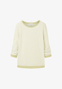 Unausgewählt, white green structured stripe