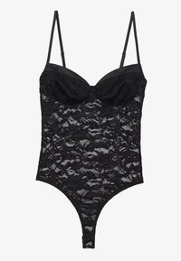 Even&Odd LACE BODYSUIT - Débardeur - black/noir - ZALANDO.FR