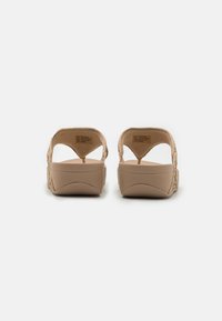 FitFlop LULU TOE POST GLITTER - Sandales tongs - irish cream