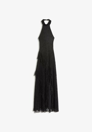 Bershka, LACE HALTERNECK - MIDI DRESS - Robe longue - black