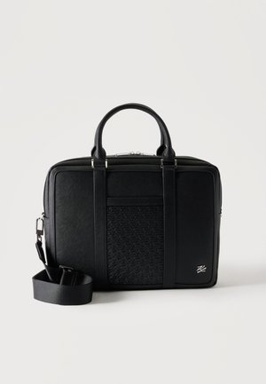 KARL LAGERFELD, AUTOGRAPH PANEL BRIEFCASE - Χαρτοφύλακας - black