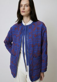 WITH EMBROIDERY - Lehká bunda - midnight blue