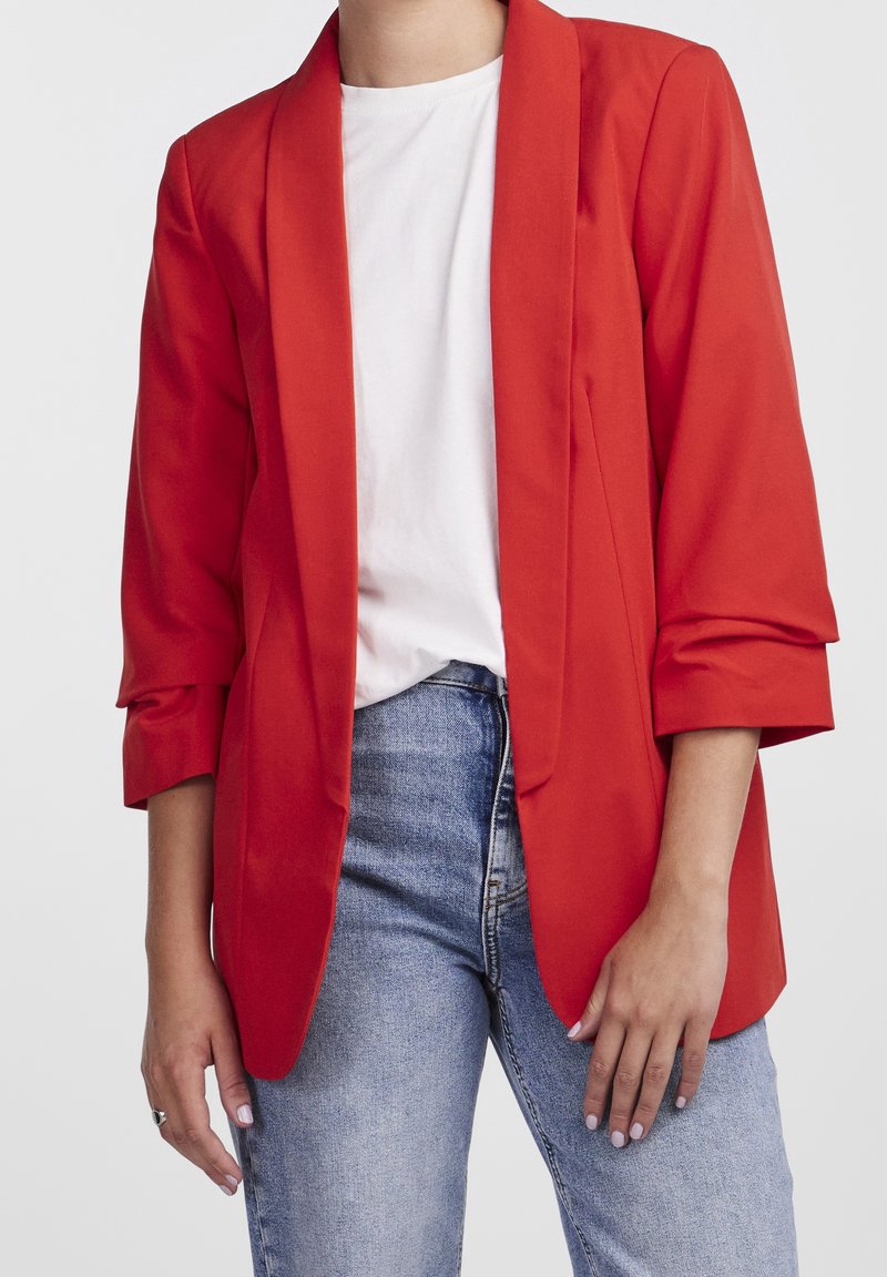 Pieces Blazer - red