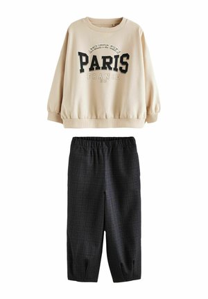 Next BARREL LEG JOGGERS SET - Träningsset - ecru