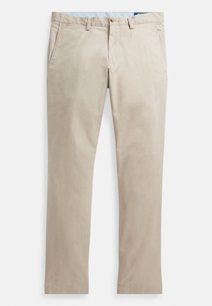 STRETCH SLIM FIT WASHED CHINO PANT - Chinos - khaki tan