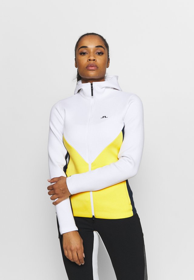 CRYSTAL CHEVRON - Sweatjacke - banging yellow