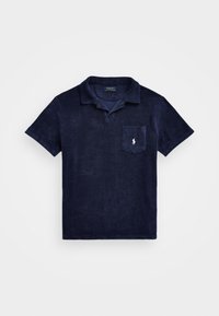 CUSTOM FIT TERRY POLO SHIRT - Polosärk - newport navy