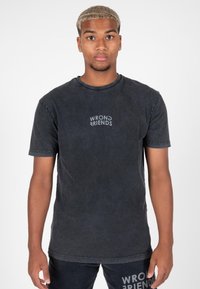 Wrong Friends ORLANDO - Triko s potiskem - washed grey