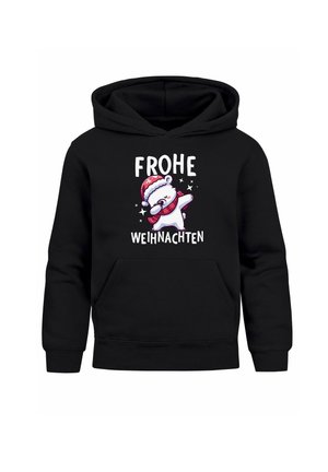 WEIHNACHTSMOTIVE LUSTIGE GESCHENKE OUTFIT - Hoodie - dabbing eisbär schwarz