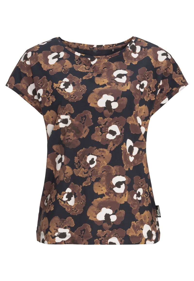 Jack Wolfskin T-shirt print donkerblauw