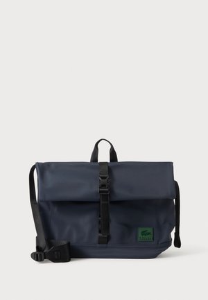 Lacoste, MESSENGER BAG - Дамска чанта - dark blue/black