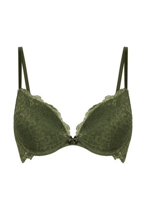 Hunkemöller, HUNKEMÖLLER MARINE PADDED PUSH-UP UNDERWIRED BRA - Soutien-gorge triangle - green