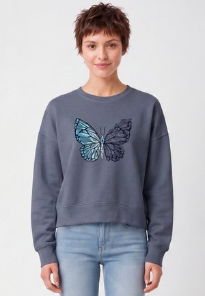 watapparel, Sweater - blue grey