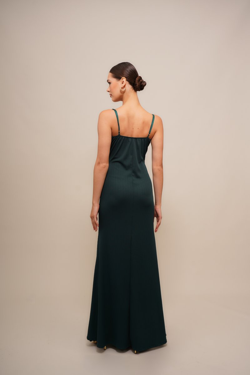 wal g green dress WAL G. CINDY ROUCHED - Occasion wear - forest green/dark green