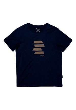 Bergans of Norway RABOT MOUNT KURZARM - T-Shirt print - blau