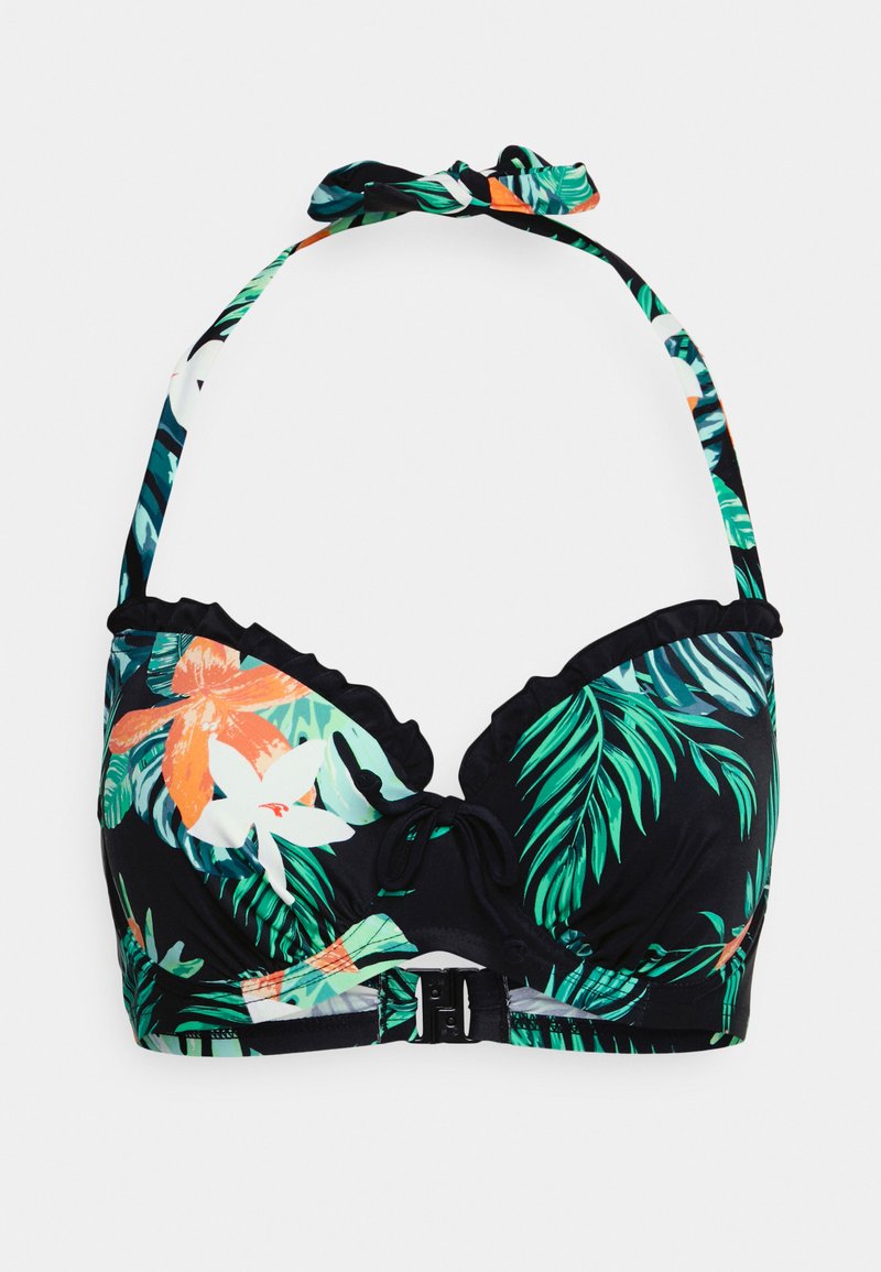 Pour Moi MIAMI BRIGHTS LIGHTLY PADDED HALTER UNDERWIRED Bikini top