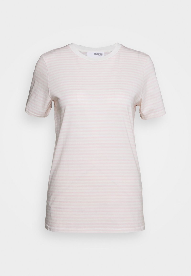 Selected Femme T-shirt estampada - snow white