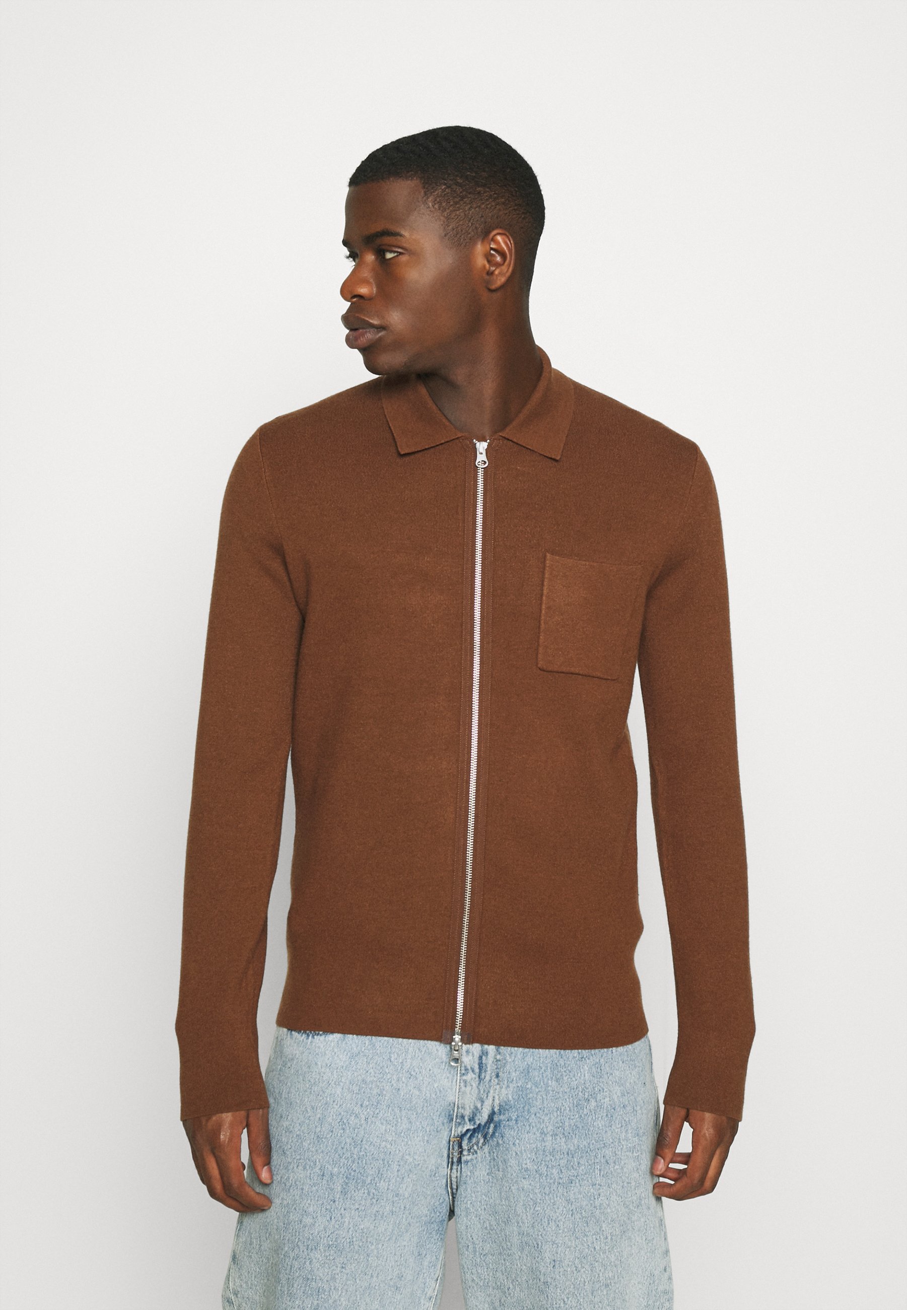 GUNA ZIP - Cardigan - emperador 