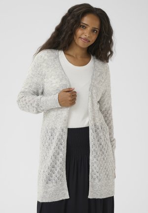 Cardigan - light grey melange