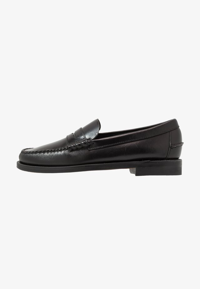 DAN WAXY - Smart slip-ons - black
