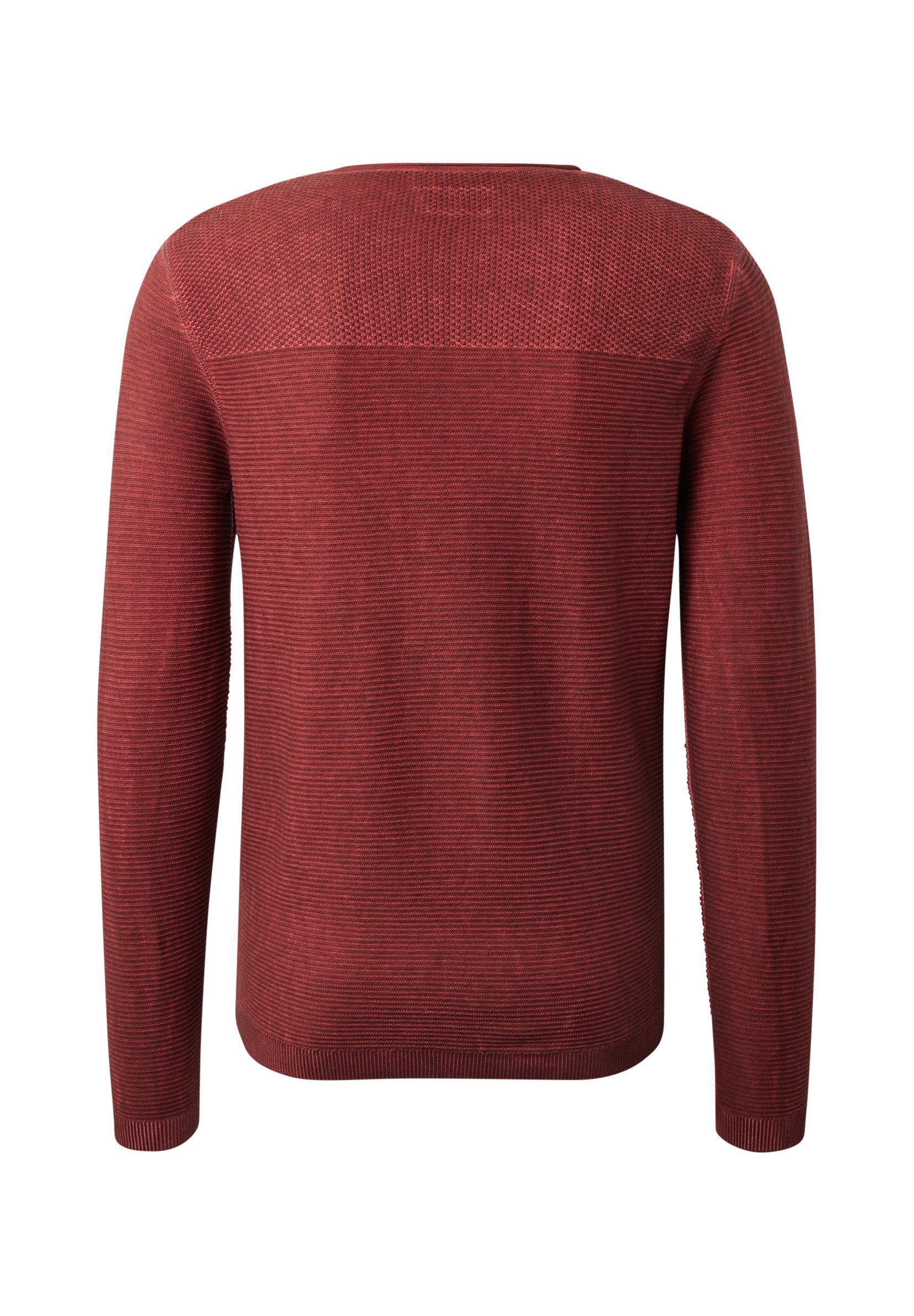 TOM TAILOR WASHED STRUCTURED SWEATER Trui father's pipe TOM TAILOR Trui redRood Zalando.nl