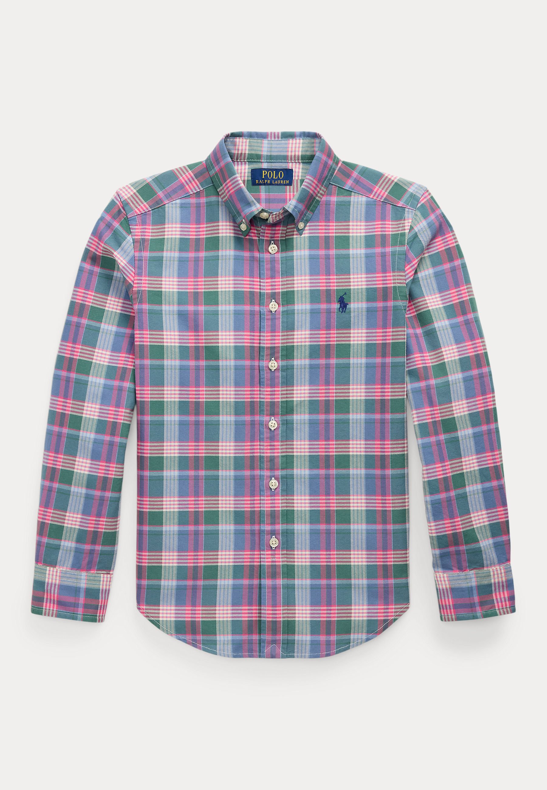 Polo Ralph Lauren PLAID COTTON OXFORD SHIRT Shirt green/blue