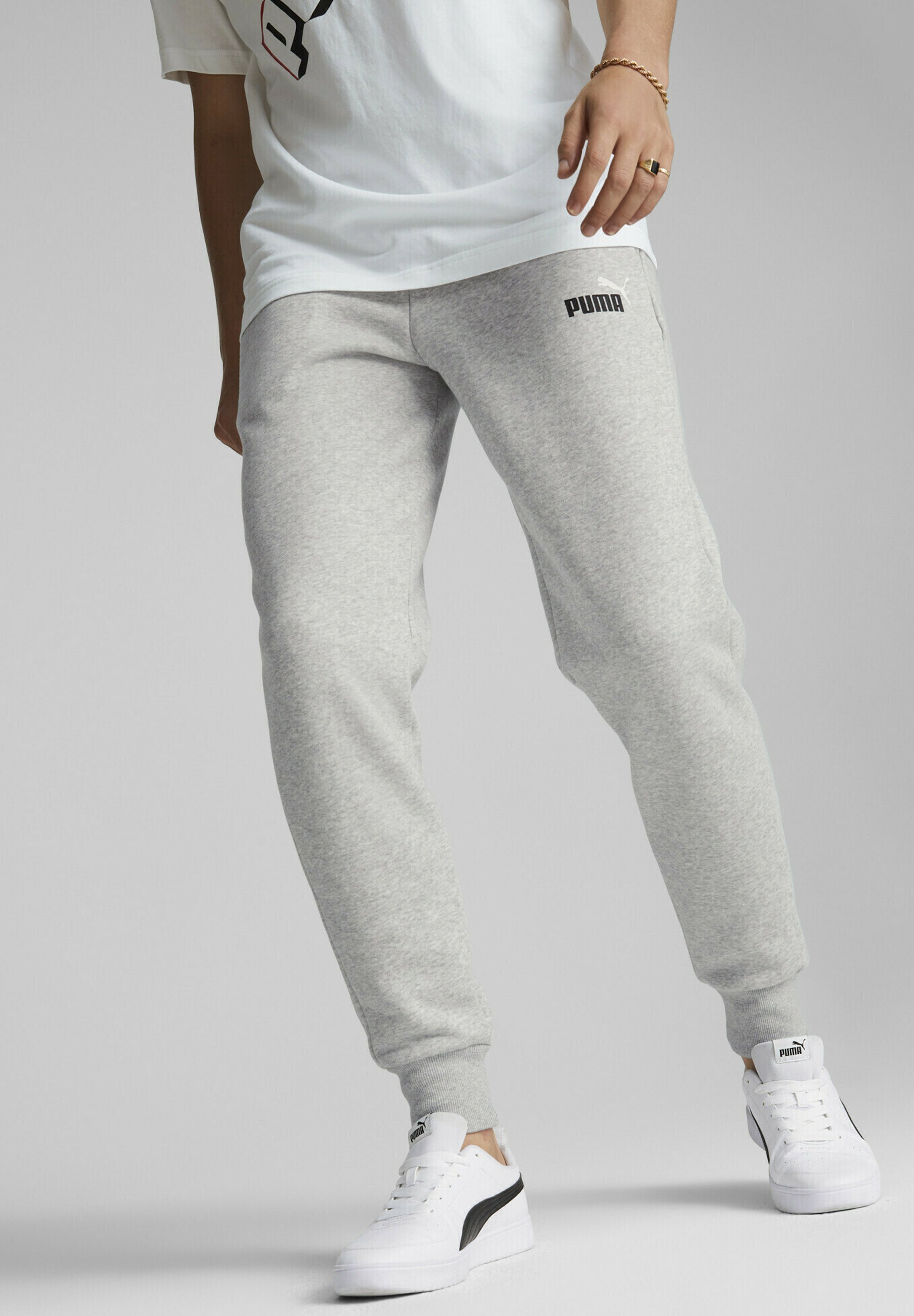 Puma training joggers in white marl Clearance