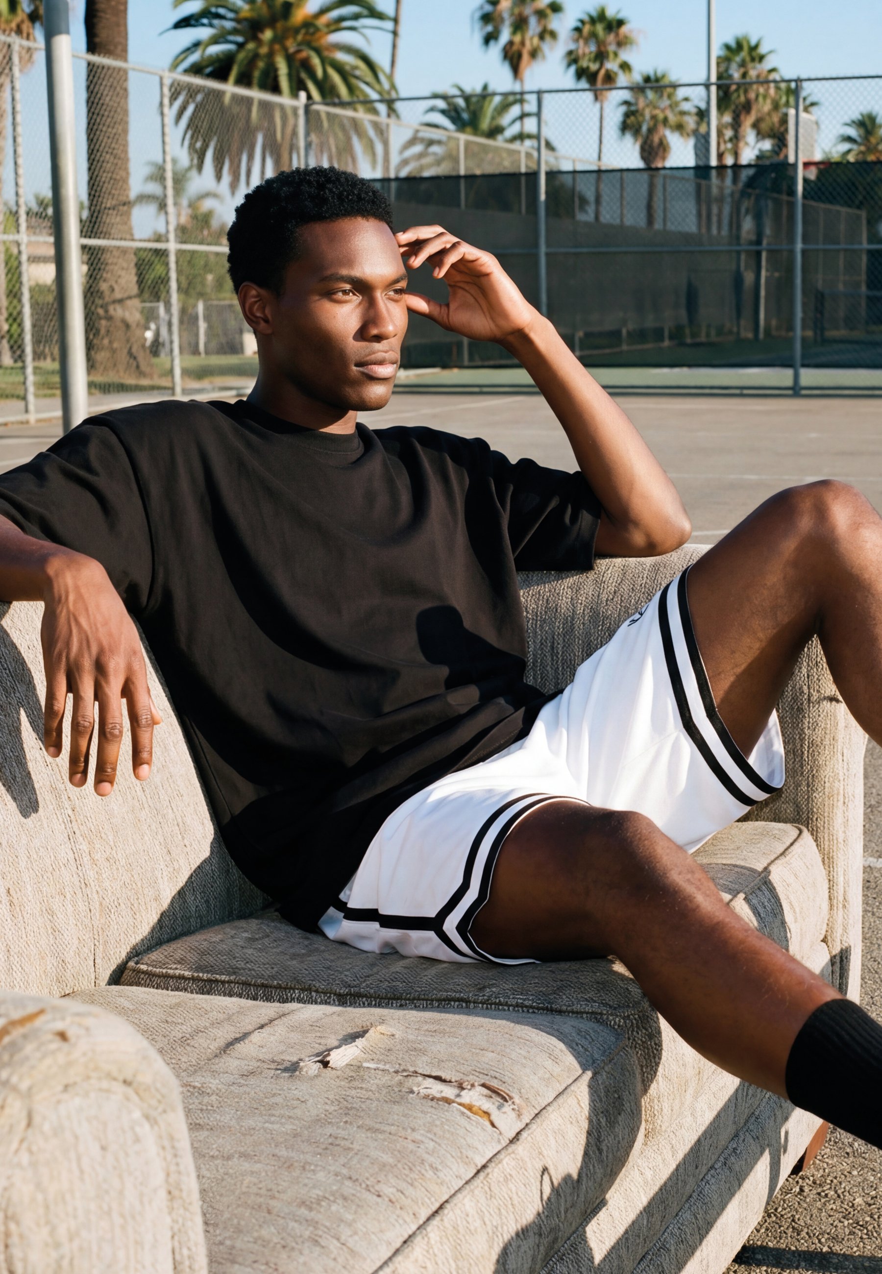 【激レア】On court shorts BLACK|White Sサイズ Karl Kani SIGNATURE MESH SHORTS - Shorts - white - Zalando
