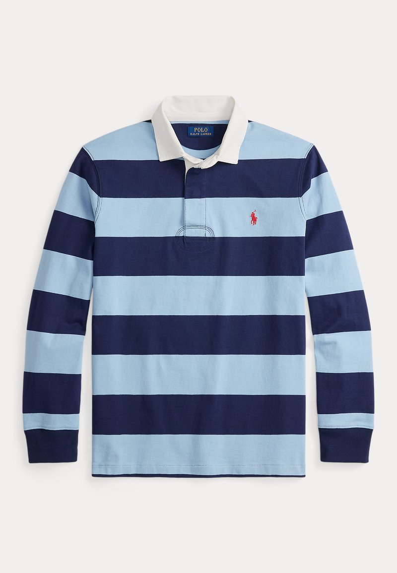 Polo Ralph Lauren THE ICONIC RUGBY SHIRT - Polo - powder blue/newport ...
