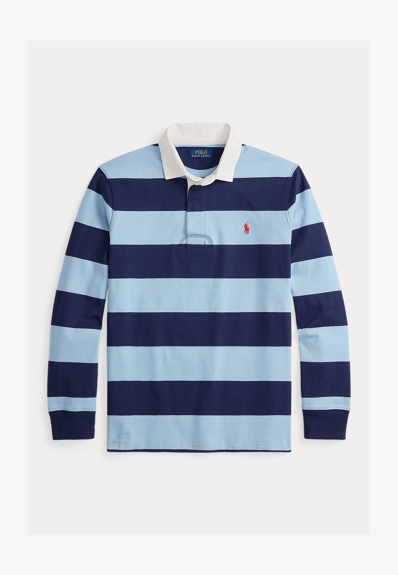 Polo Ralph Lauren THE ICONIC RUGBY SHIRT - Polo - powder blue/newport ...