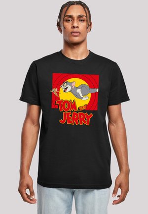 TOM UND JERRY CHASE SCENE - Print T-shirt - black