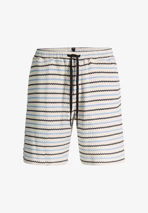 Strellson, STRELLSON SHORTS HIRO - Shorts - offwhite/blau gestreift