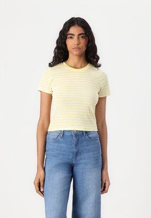 ONLELLI SHORT - Pamata T-krekls - lemon meringue/cloud dancer