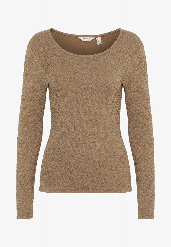 BYPOLI LS - Long sleeved top - walnut2