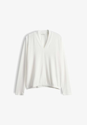 OPUS, OPUS LANGARMSHIRT SANINA SOFT - Maglietta a manica lunga - milk
