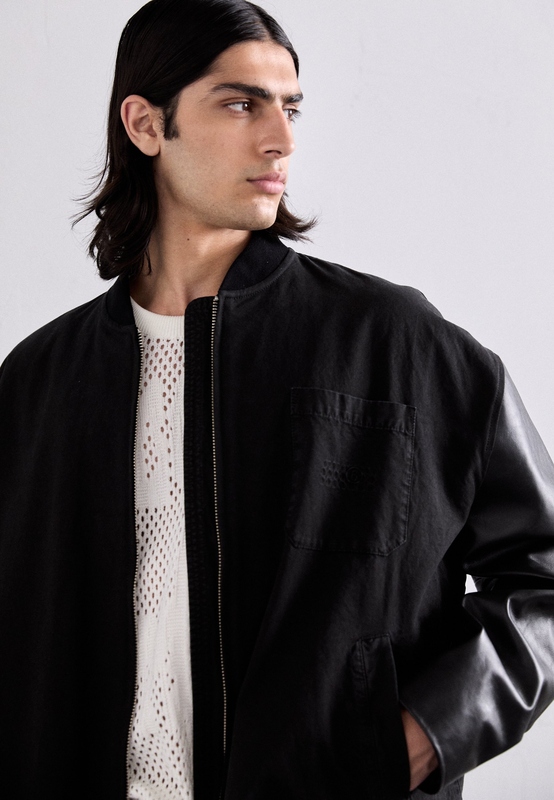 MM6 Maison Margiela SPORTSJACKET - Bomber Jacket - black - Zalando