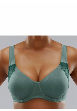 LASCANA 2 PACK - Bügel BH - grün+weiß