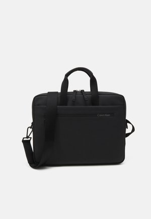 RUBBERIZED SLIM CONV BAG UNISEX - Borsa porta PC - black