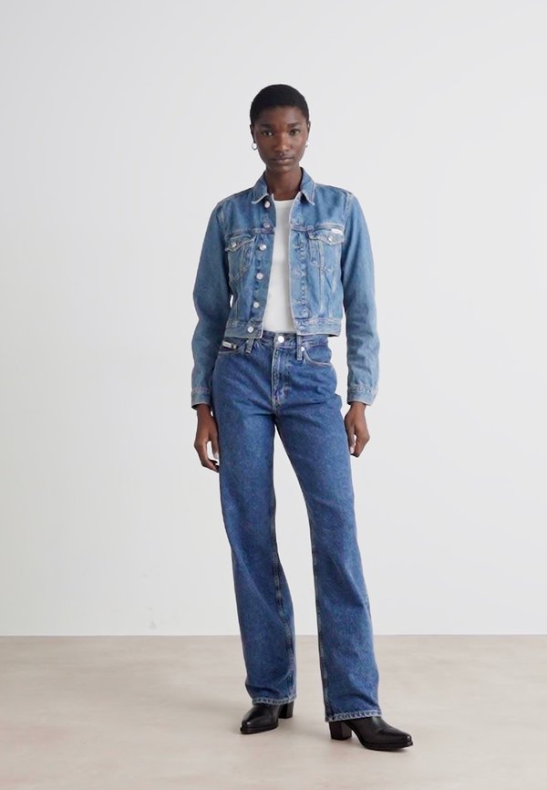 CROPPED 90'S JACKET - Denim jacket - denim medium3