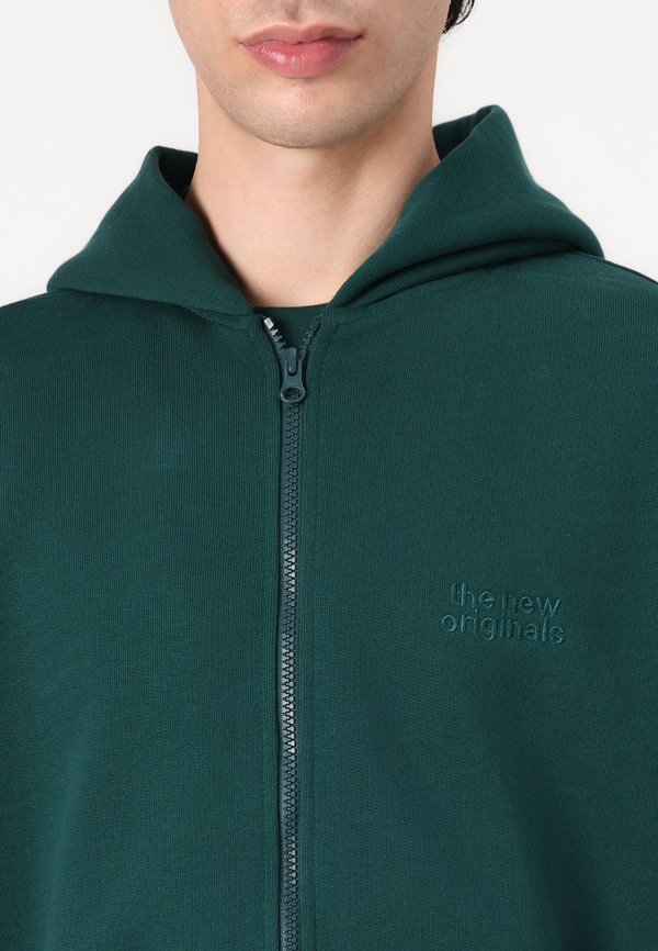 EMBLEM ZIP UP HOODIE - Hoodie - rain forest2