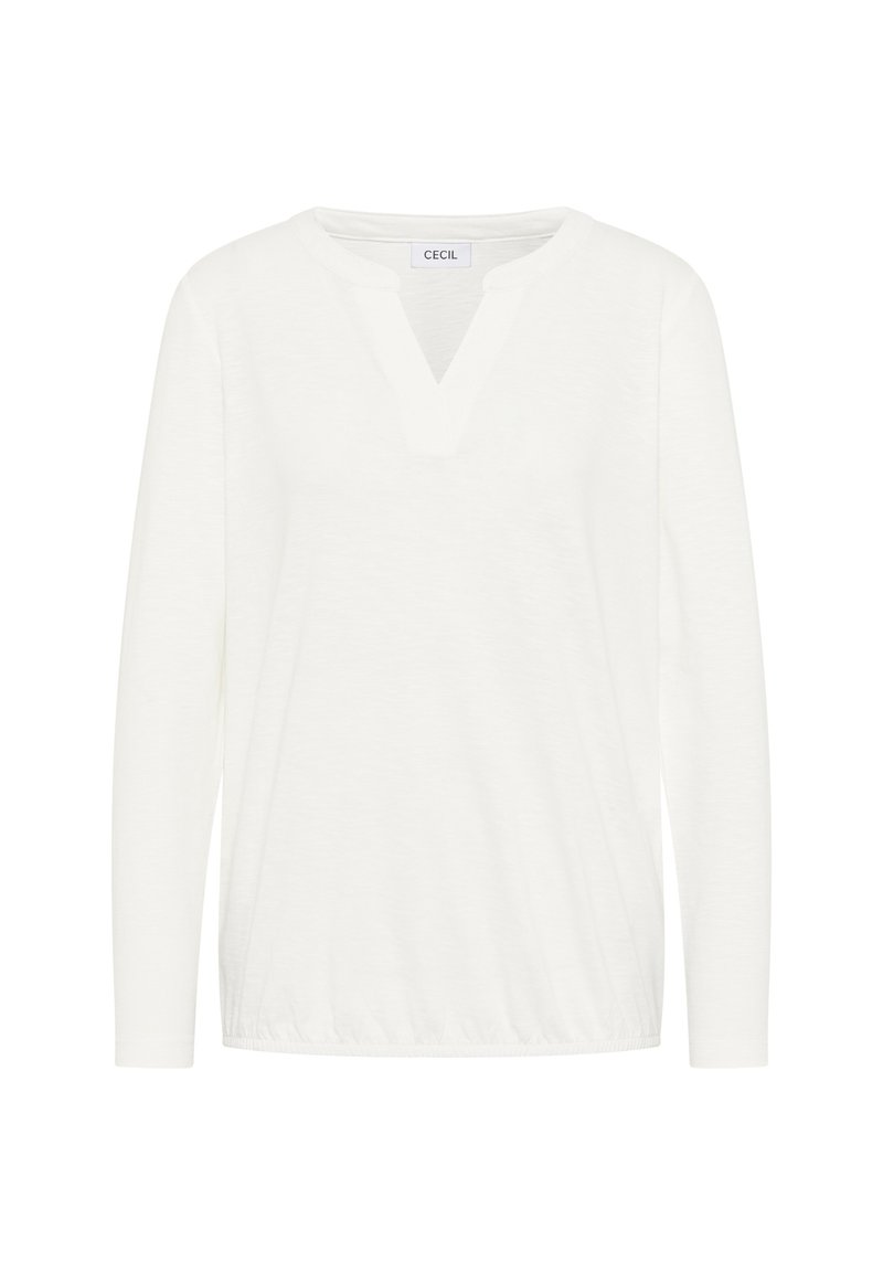 Cecil IM LOOK - Langarmshirt - weiß/offwhite - Zalando
