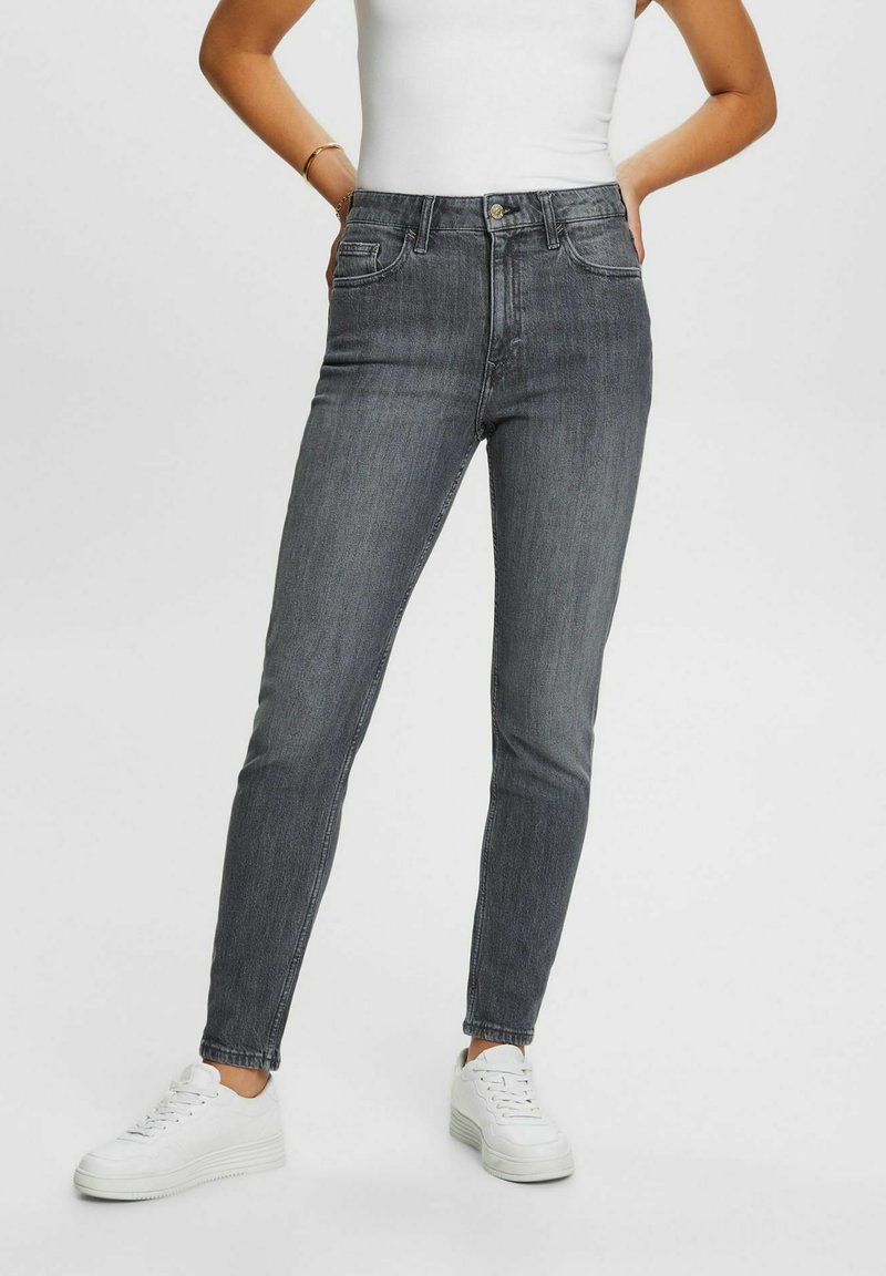 Esprit Jeans Tapered Fit grey medium wash/grey denim Zalando.ch