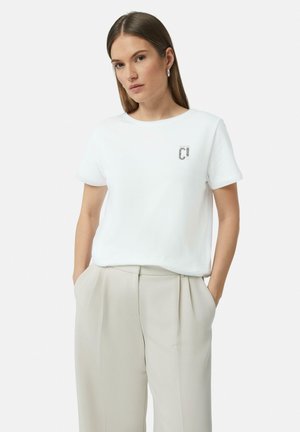 comma casual identity Print T-shirt - weiß