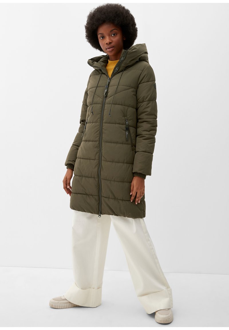 QS Winter coat - khaki oliv