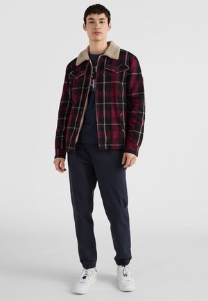 Light jacket - red tartan check