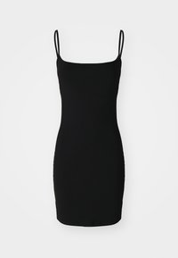 BASIC MINI SLIP DRESS - Juhlamekko - black