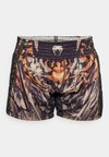 TIGER MUAY THAI SHORTS - Sportiniai šortai - black/neo orange