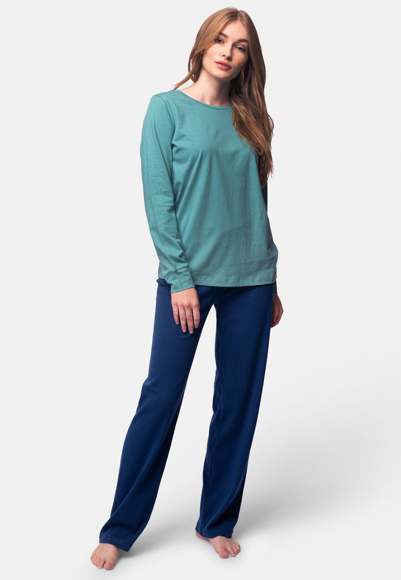loud + proud SHIRT LANGARM MIT DRUCK - Maglietta a manica lunga - azur/blu