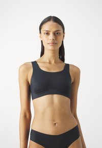 Lindex SVEA U NECK - Topp - black